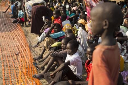 Children who have fled the violence in South Sudan Children who have fled the violence in South Sudan