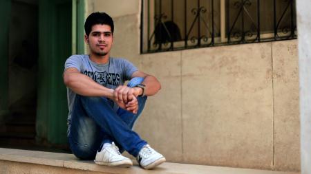 Mohammed, refugiado sirio de 19 años, está deseando retomar sus estudios