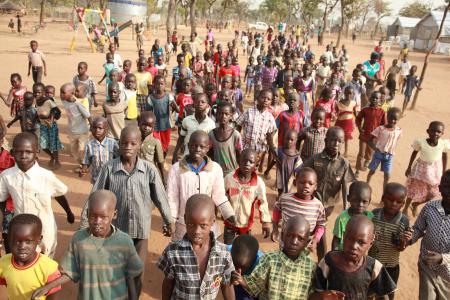 En los campos de refugiados del norte de Uganda, hay más de 170.000 refugiados sursudaneses